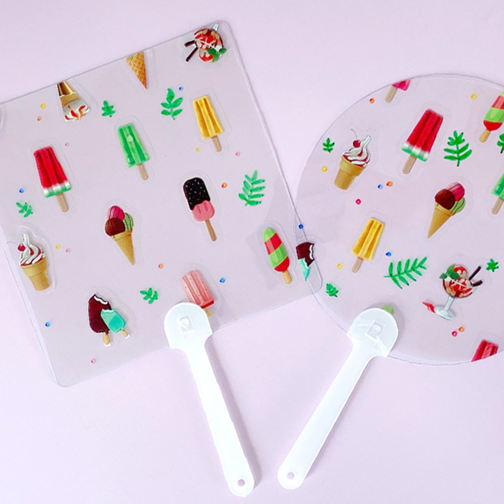 사각투명부채+투명방수스티커 10세트 여름부채만들기 KAMKCPSUM, 현재가 21,000원