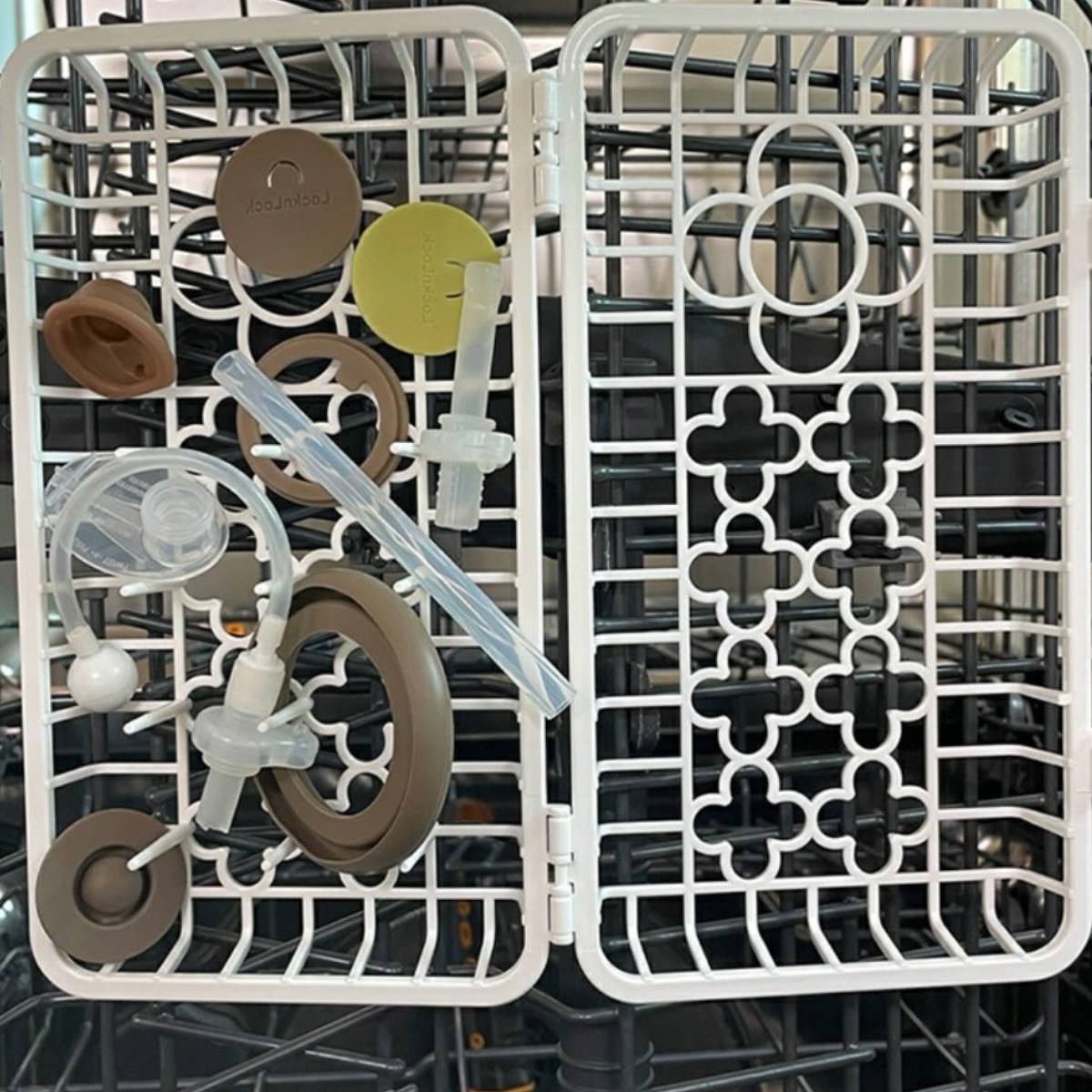 달콩마켓 식기세척기용 바구니 식기세척기바스켓 텀블러부속품 젖병 빨대 빨대컵 부품을 잃어버리지않고 안전하게, 1개, 현재가 6,970원