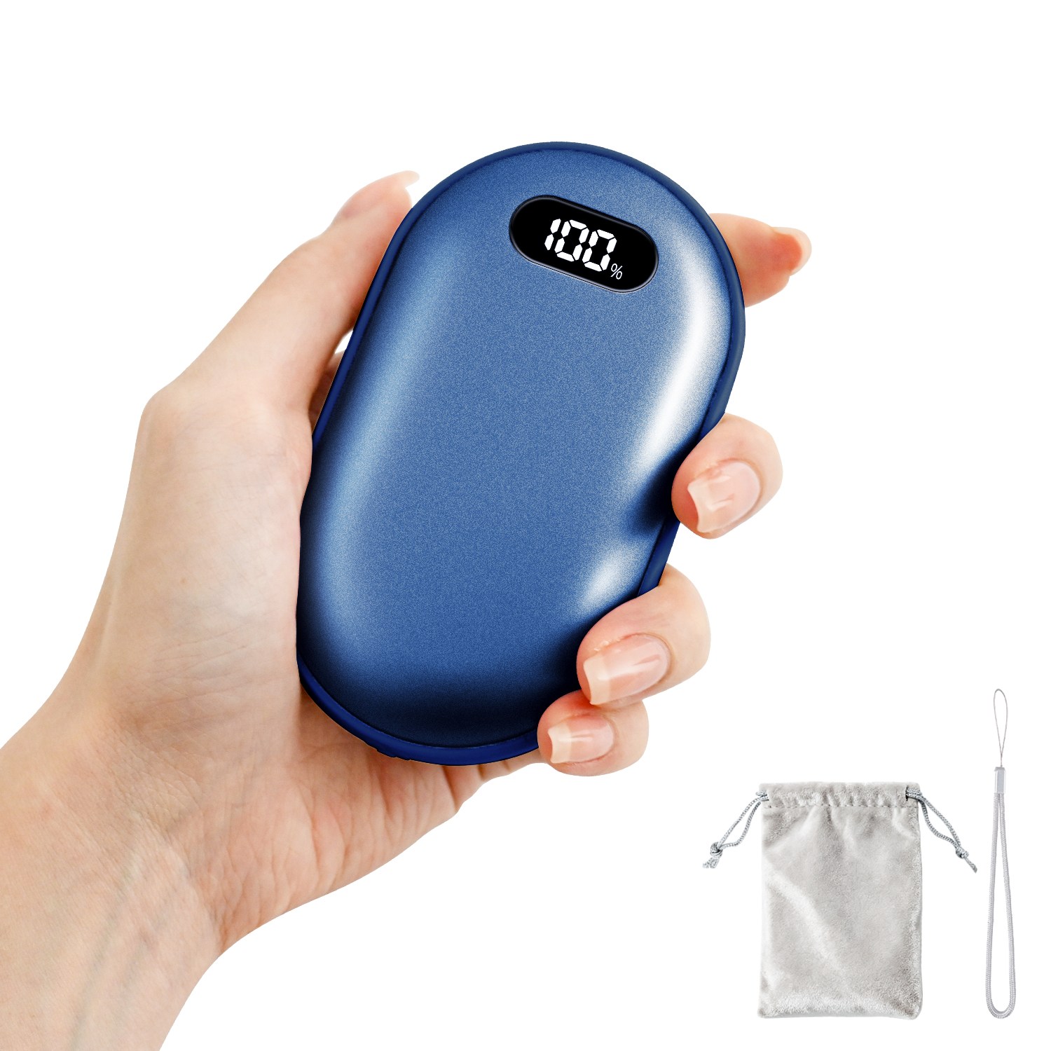 TRYSEEK 충전식 미니 손난로 보조배터리 C타입 5000mAh 휴대용 파워뱅크 겨울 캠핑 여행용 12,900원