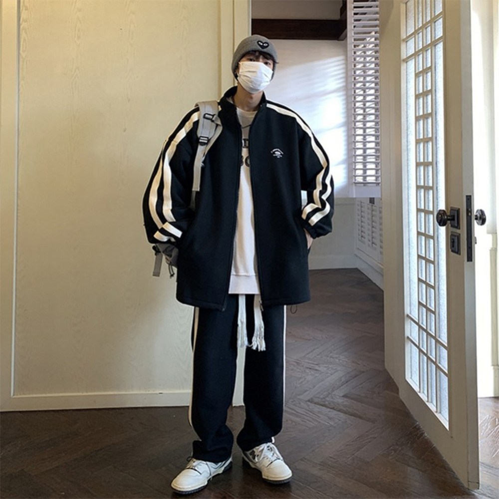 남성투피스 / 남성세트 / 트레이닝복세트 / 후드 맨투맨+ 와이드 팬츠 /빅 사이즈 캐주얼 티셔츠 +긴바지 ZBW250228507 65 29,900원