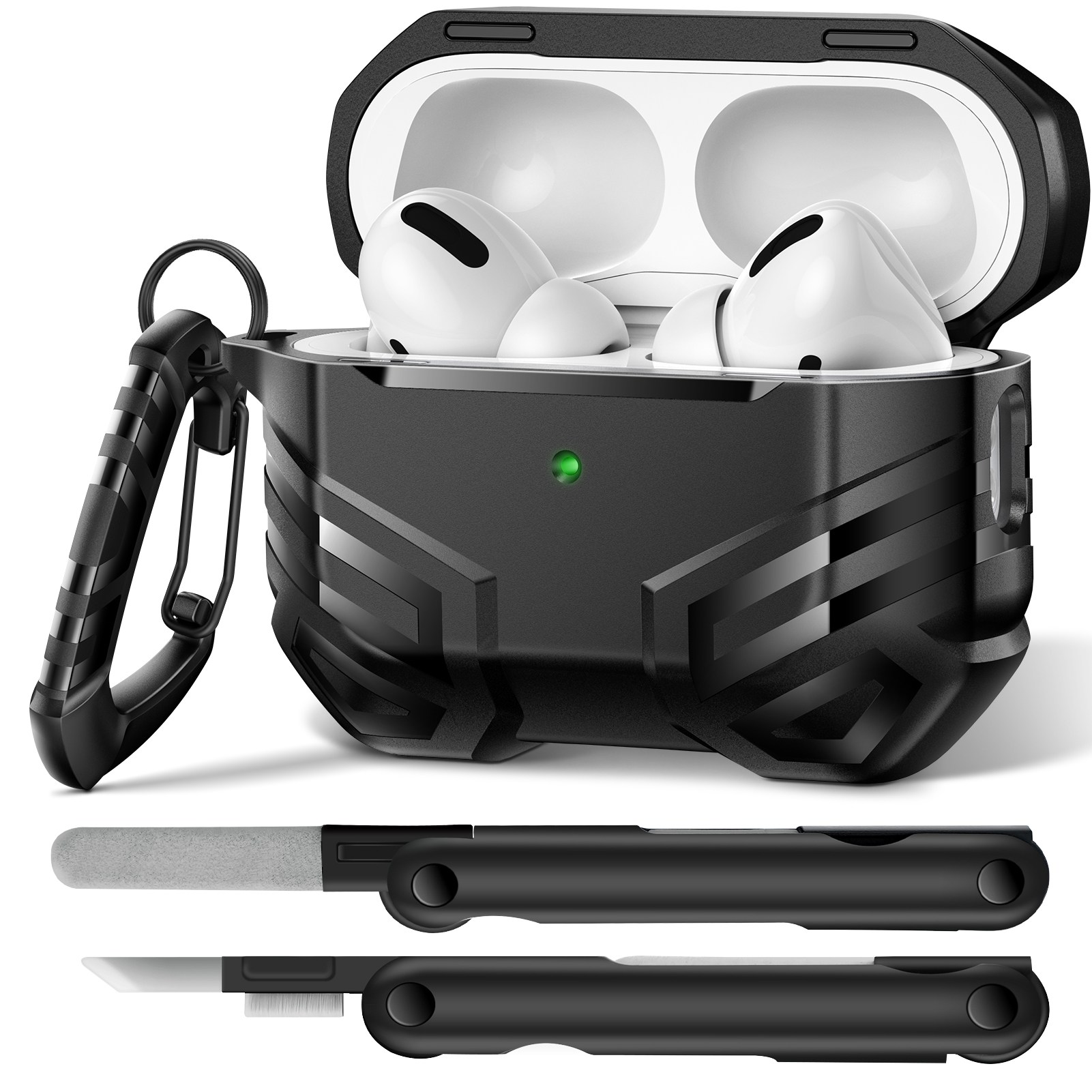 모보시 맥세이프 락 분실 방지 잠금 풀커버 범퍼 이어폰 케이스, 1개, 블랙, 에어팟 프로 2 50,000원