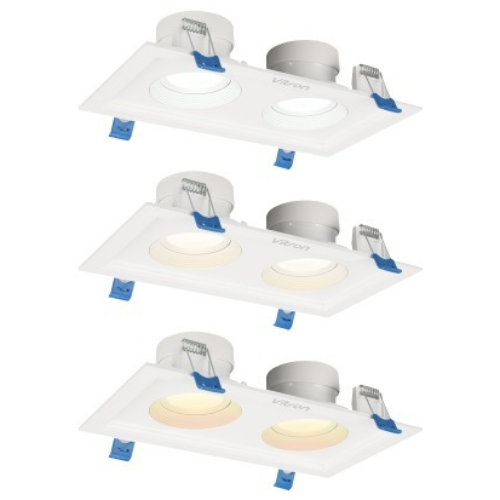 비츠온 LED 각도조절 COB 사각 매입등 MR16 2구 16W (타공200x100mm) 14,100원