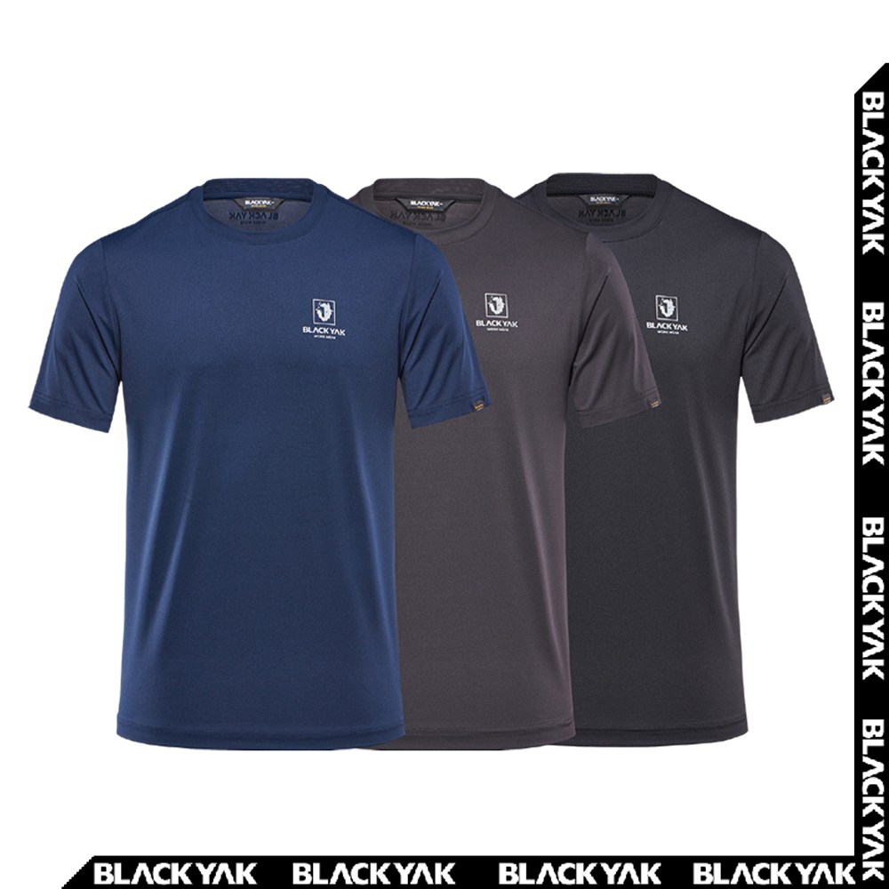 블랙야크 P-드라이셀 기능성 반팔 라운드 3종세트 네이비+그레이+블랙 45,900원