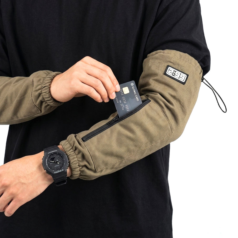 이구구 작업용 방수 팔토시 미술 사무용 토시 포켓 남여공용, 1세트, 카키브라운 12,500원