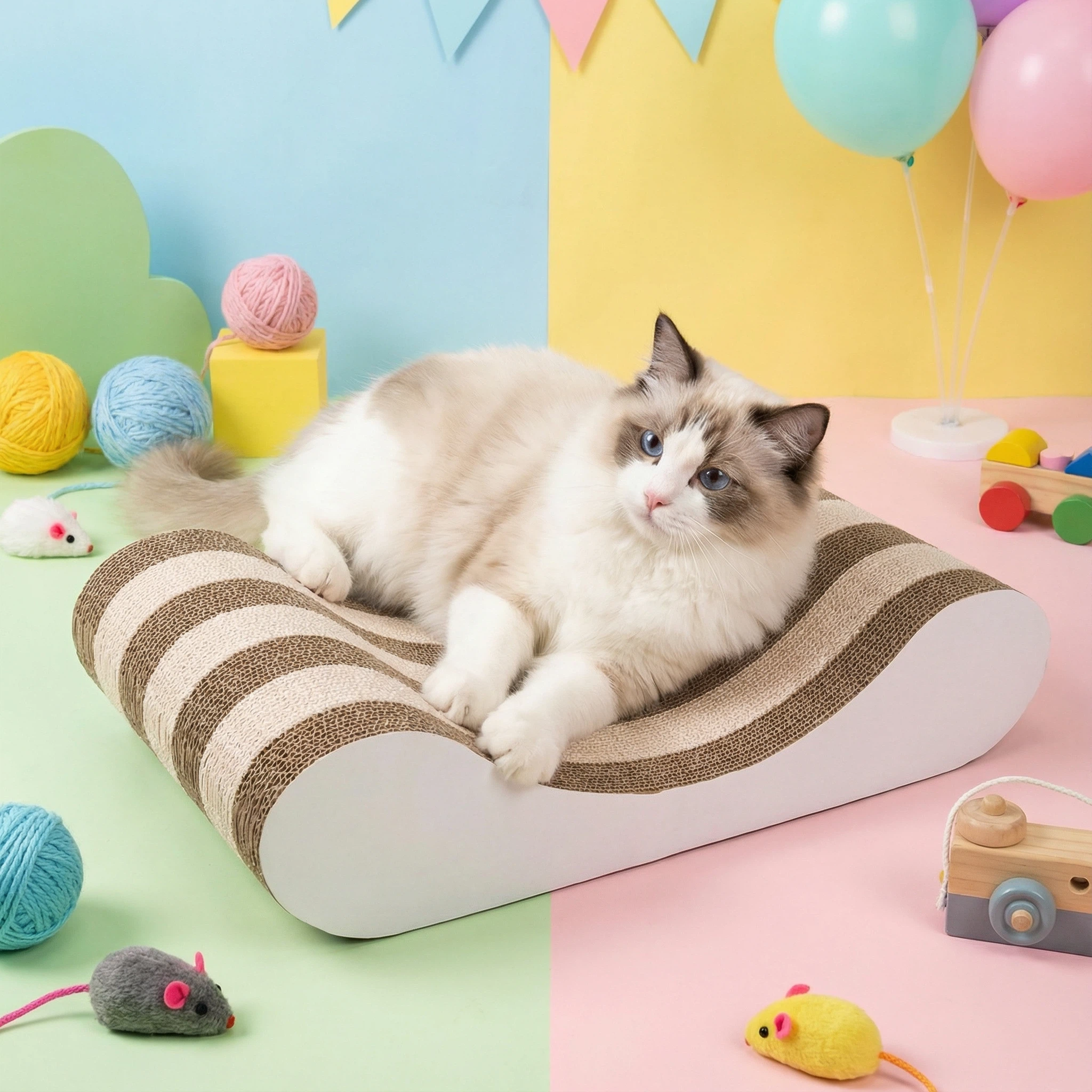 특대형 고양이 스크래칭 보드 대형 고양이 스크래칭 보드 흰색 고양이 스크래칭 보드 고양이, 고양이 침대 고양이 긁힘 방지 보호 소파 실내 대형 스크래칭 보드, 1개, 하얀색 26,000원