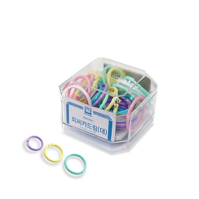 화신 리치 피씨카드링 대 컬러믹스 대용량 6,250원