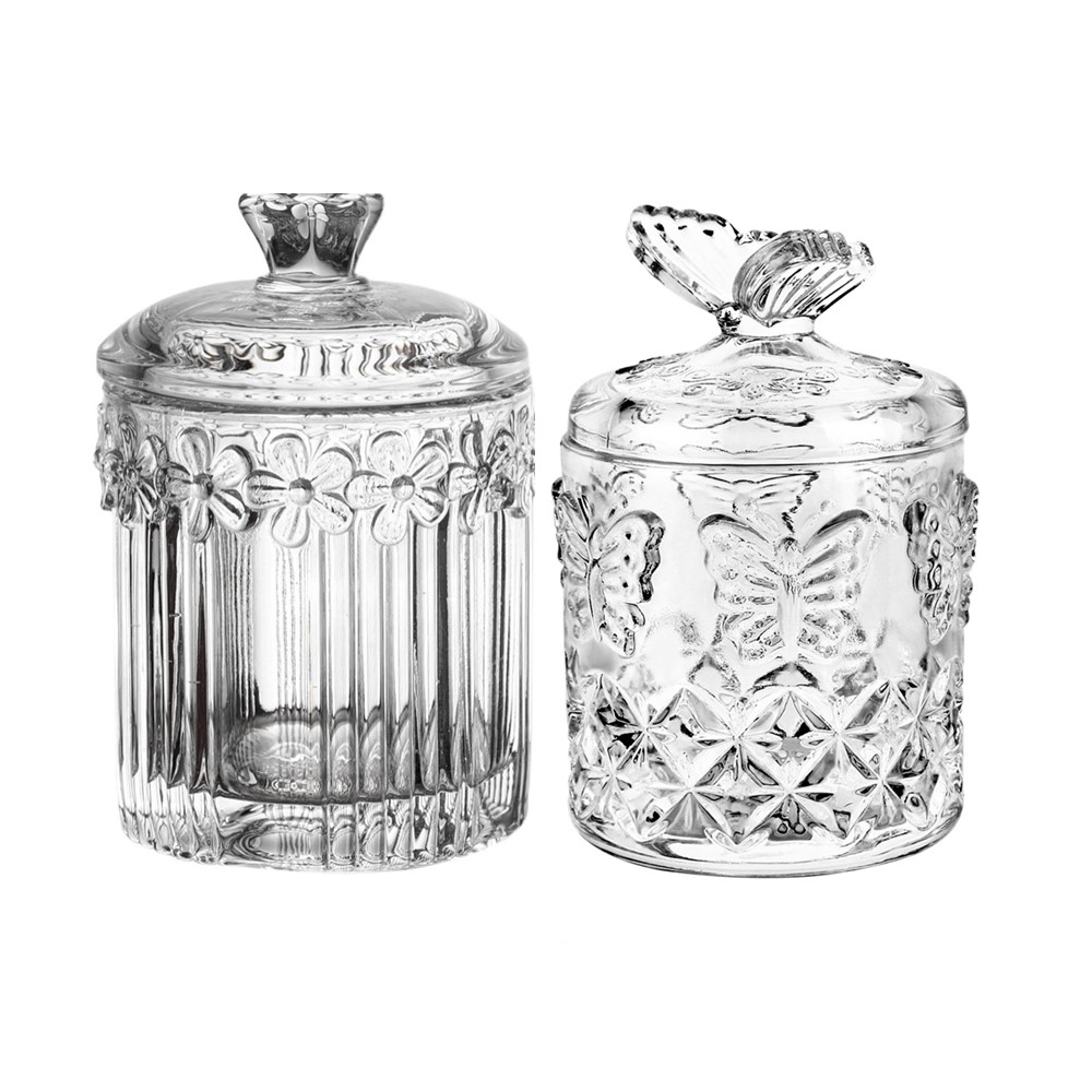 별처럼 화장솜케이스 면봉보관함 2종 세트, 투명, 1세트 9,280원