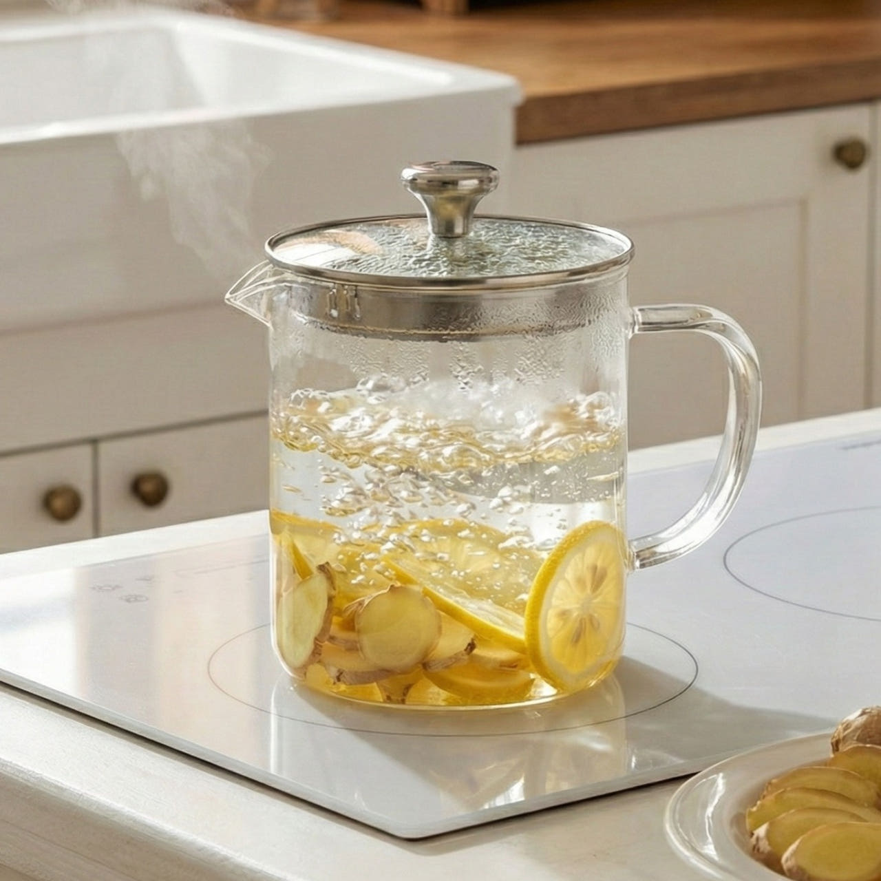 더존쿡 인덕션 내열 유리주전자 국내생산 티포트 티팟 가정용 약탕기 3.5L 79,000원