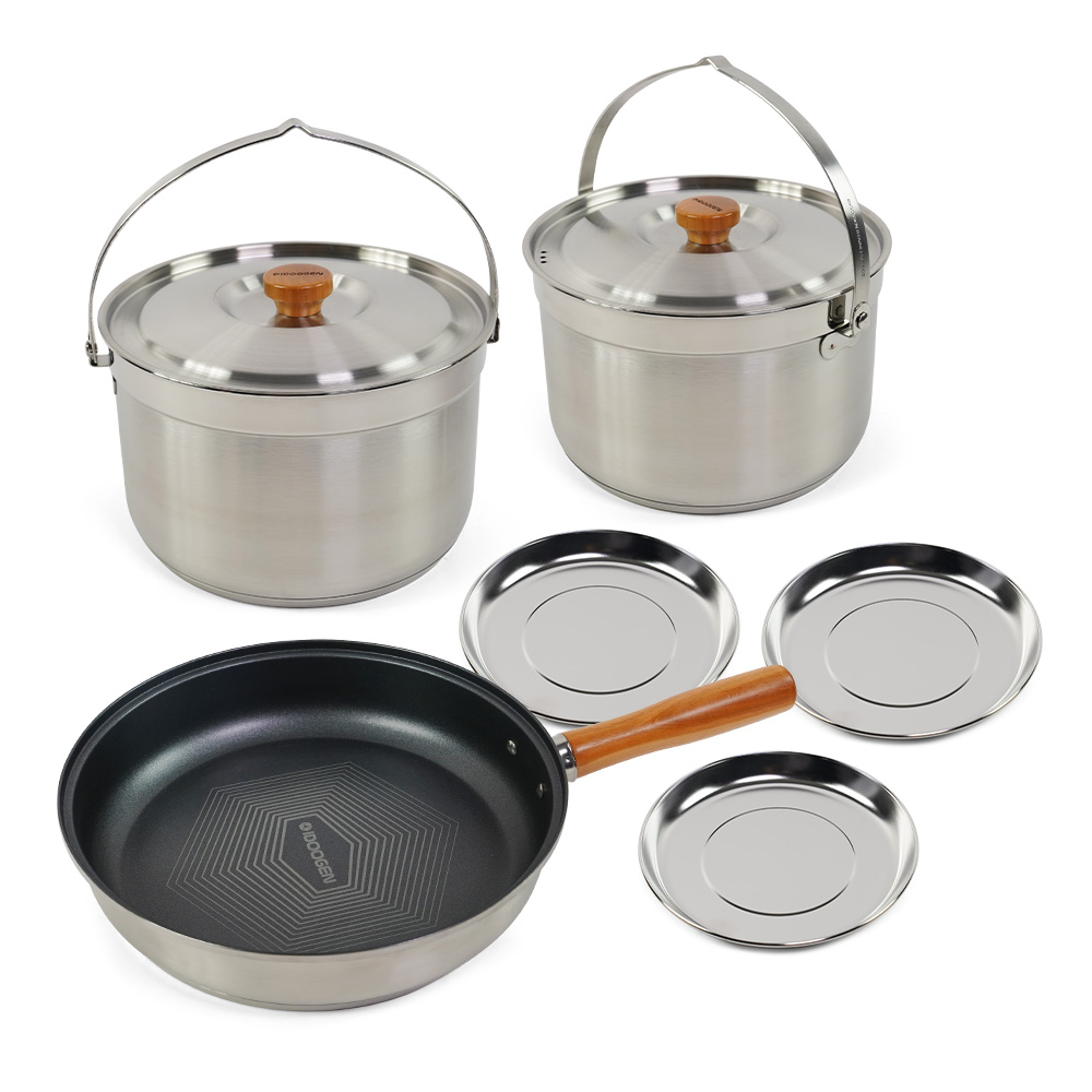 아이두젠 스텐 304 캠핑 코펠 냄비 6P 세트 국산 3중 스테인레스 84,360원