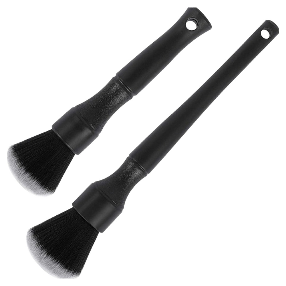 카로닉 차량용 세차 실내 휠 디테일링 고급형 브러쉬 2종 세트, 1세트 6,800원