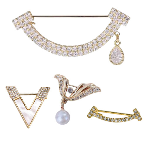 디아픽 매너 브로치 옷핀 패션 포인트 4세트 9,900원