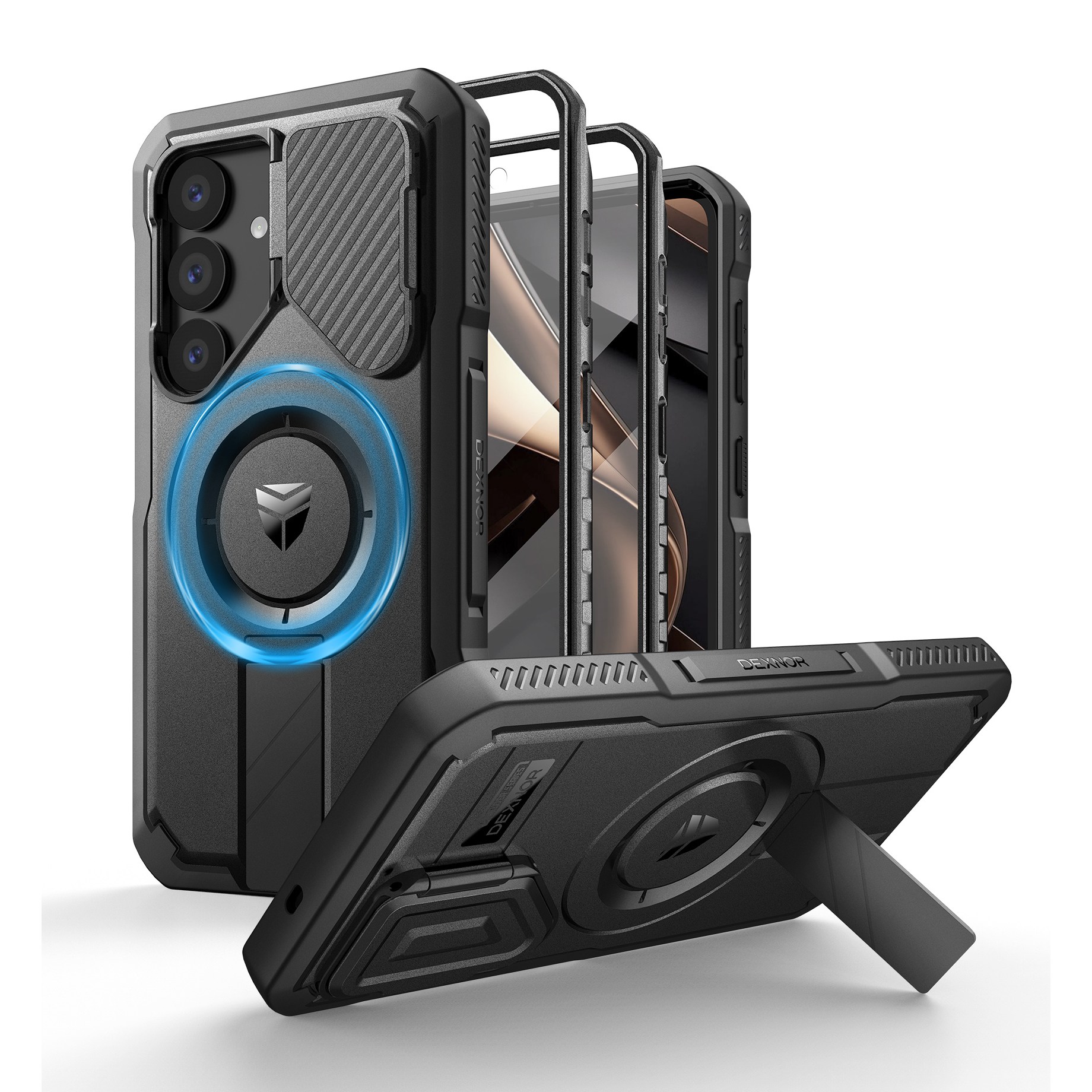 덱스너 갤럭시 S25 시리즈 S24 FE 풀커버 맥세이프 카메라보호 킥스탠드 41,900원