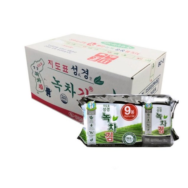지도표성경 녹차 식탁김 도시락김 4 g 9개입 47,000원