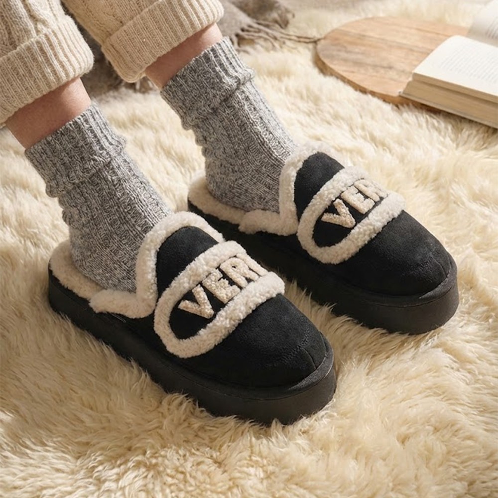 버디그리스 겨울 시어링 뽀글이 4cm 키높이 통굽 털슬리퍼 26,800원