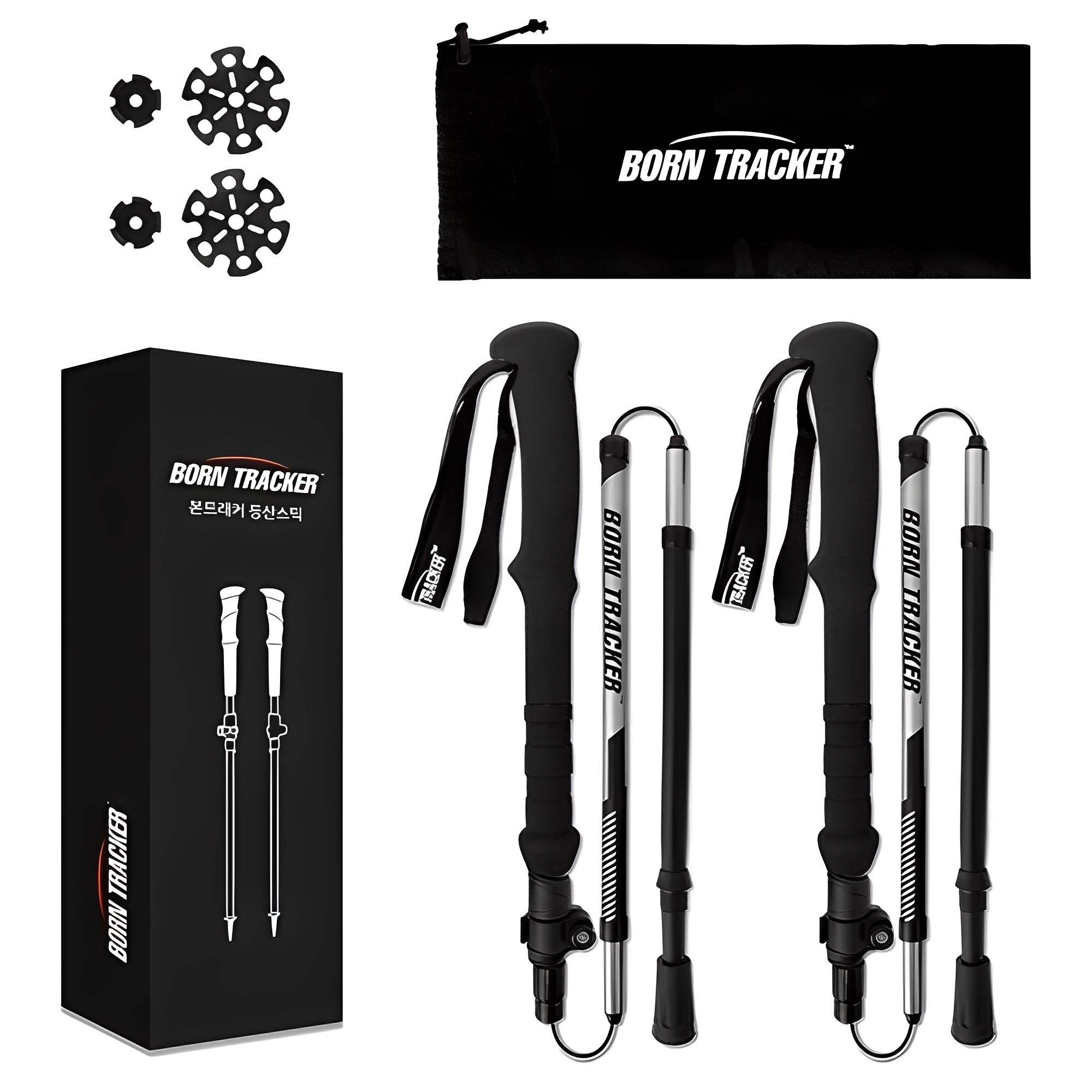 본트래커 초경량 접이식 듀랄루민7075 등산스틱 2개 35,900원