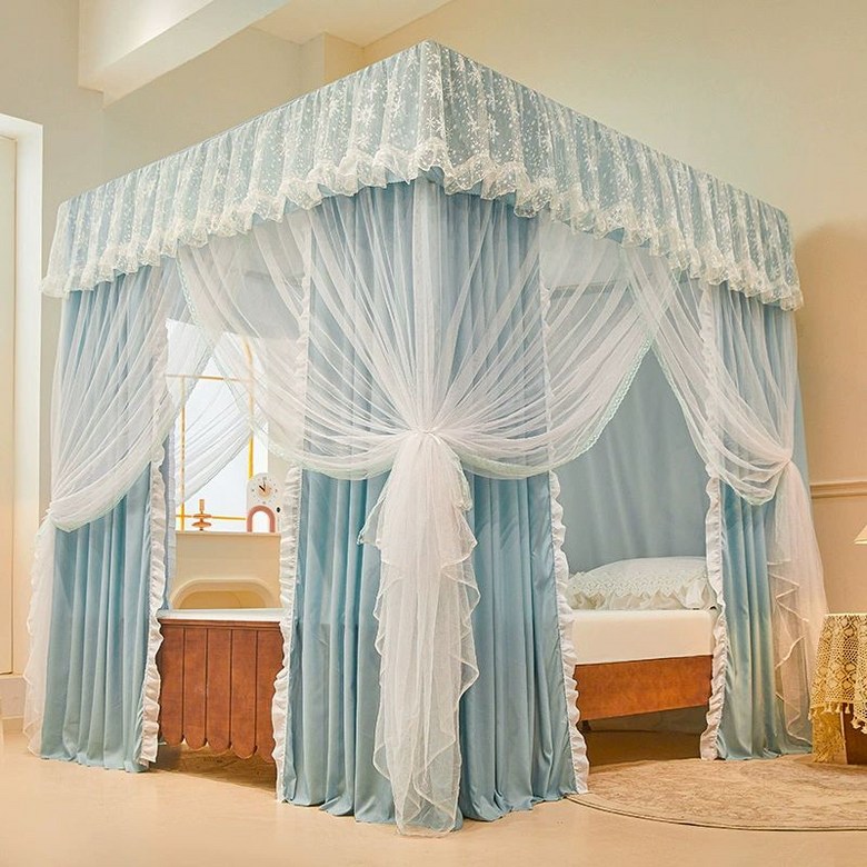 사각 난방텐트 방한텐트 원터치 로티캠프 실내 커튼형 모기장 일체형 패브릭 기숙사 방한탠트 암막 우풍 싱글퀸 76,200원