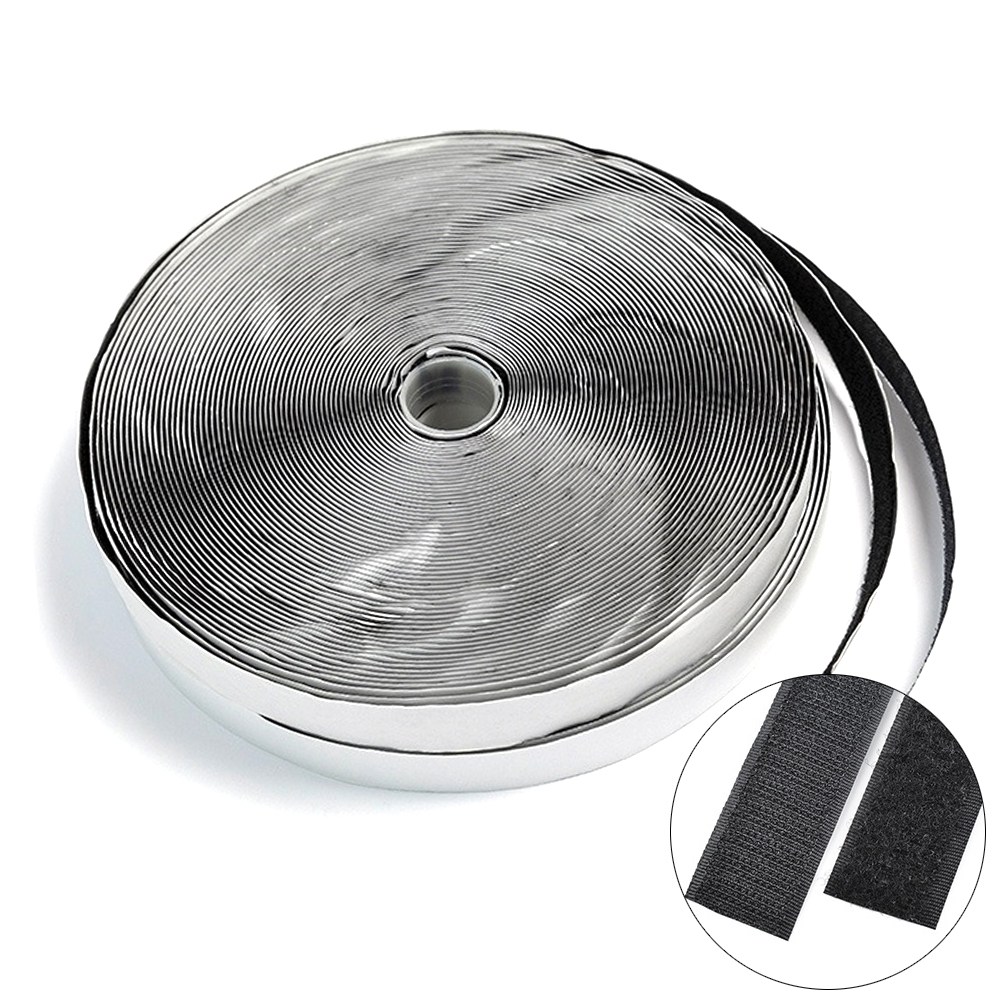 접착식벨크로찍찍이 블랙 25mm 25M 암수세트, 1개 12,900원