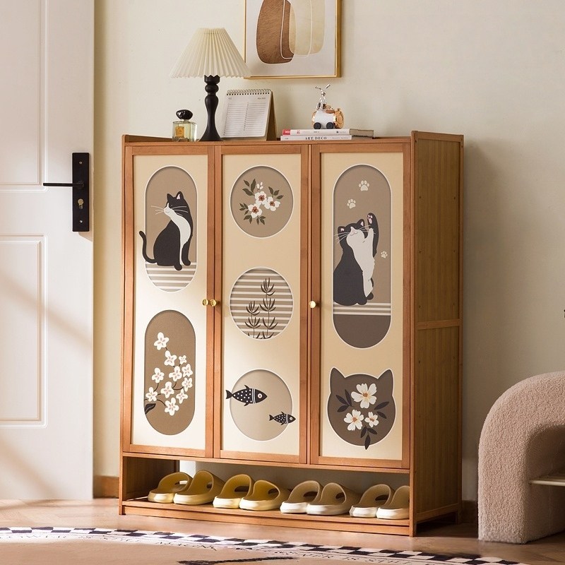 대나무제 신발장 다단 현관 수납장 69,900원