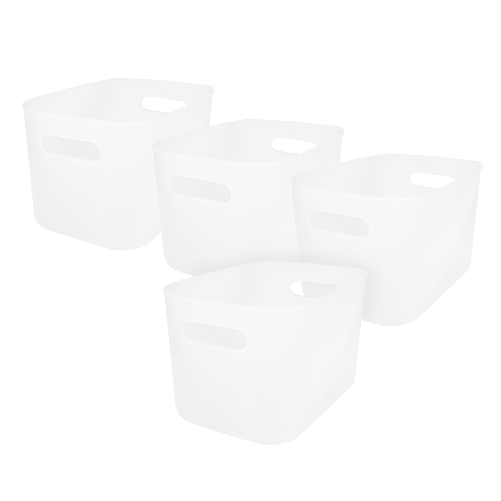 보노하우스 팬트리 수납박스 S 2+2 손잡이 라운드 정리함 수납 바스켓 11,900원