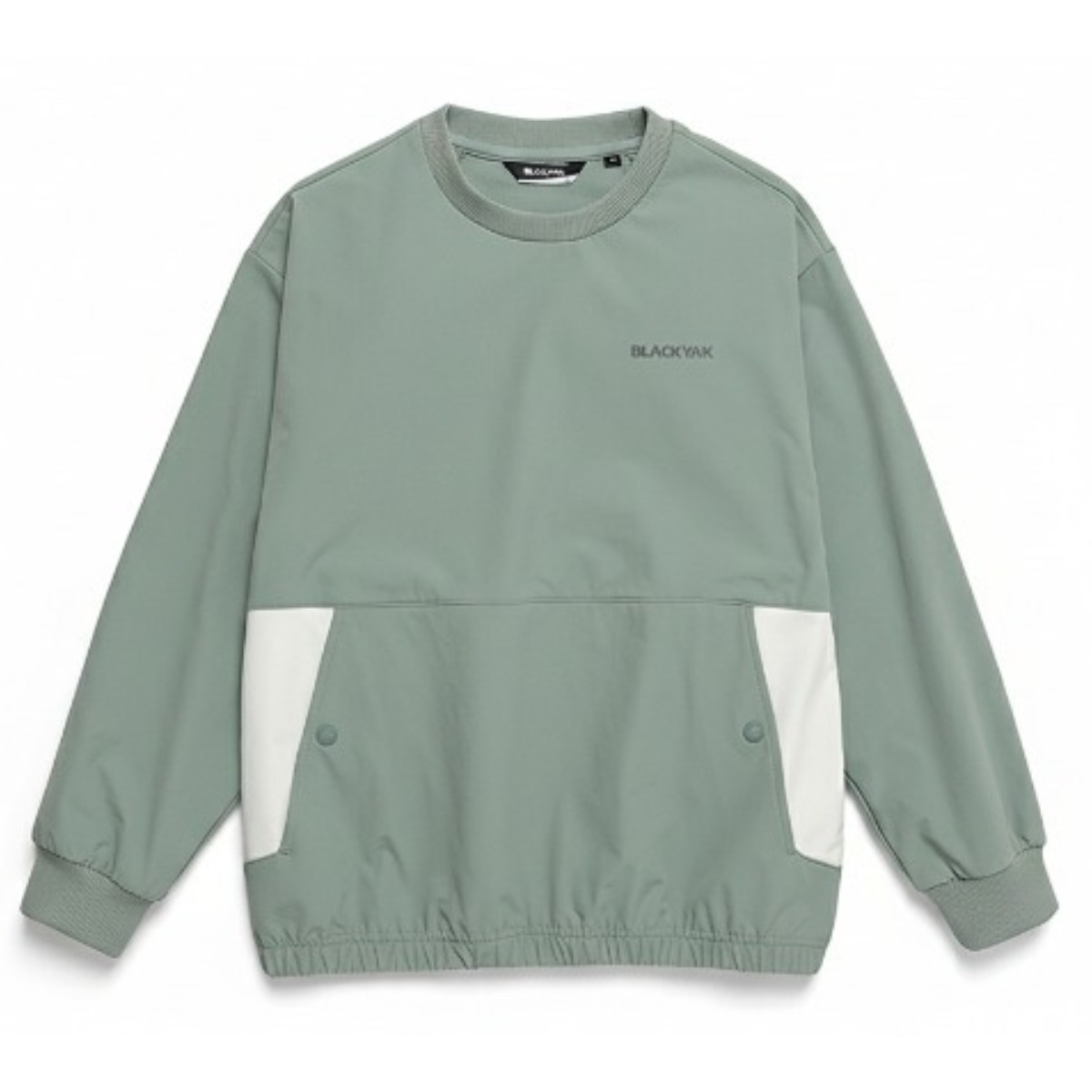 [백화점출고] 블랙야크키즈 맨투맨 남아 스톤 우븐 티셔츠 모스 그린 오버핏 긴팔 83,100원