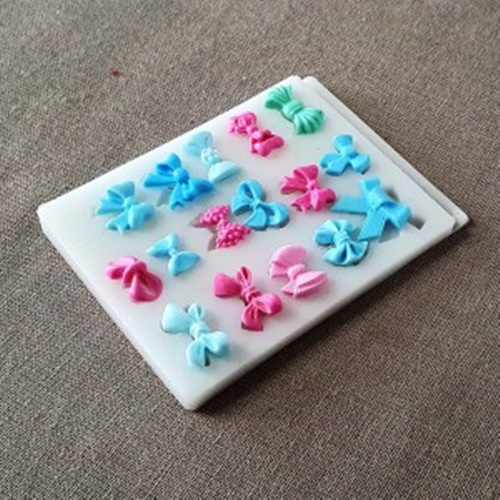 수제몰드 - 미니작은리본 데코 10구 데코몰드 M95 8,800원