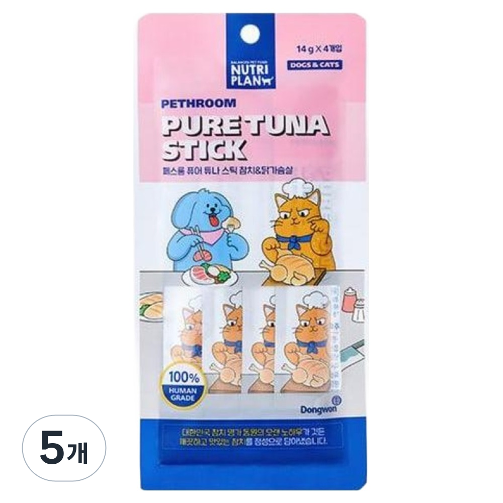 페스룸 고양이 퓨어 튜나 스틱 4p 16,870원