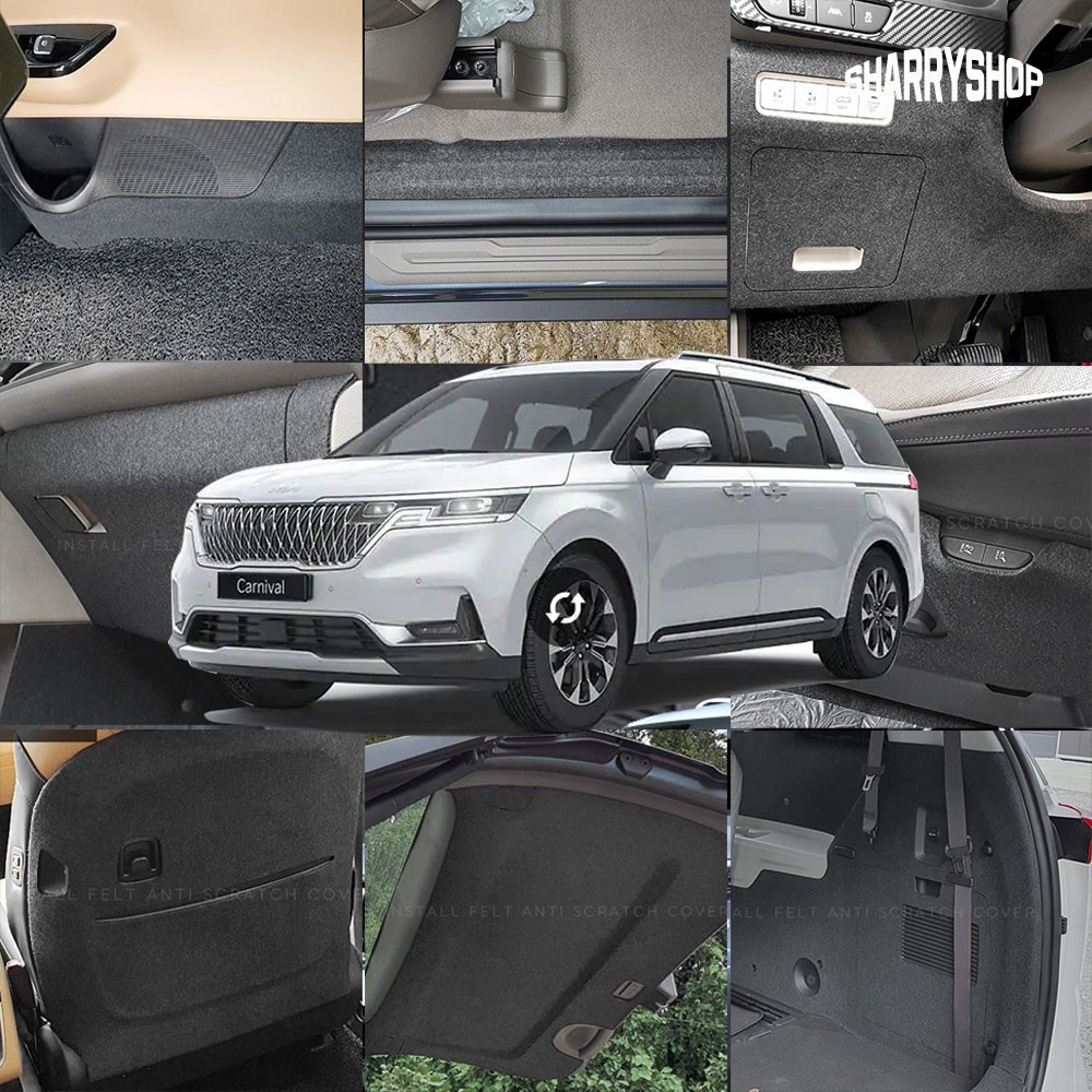 쉐리샵 기아 카니발 4세대 KA4 차량내부 스크래치 도어커버 (7/9/11인승 공용) 27,000원