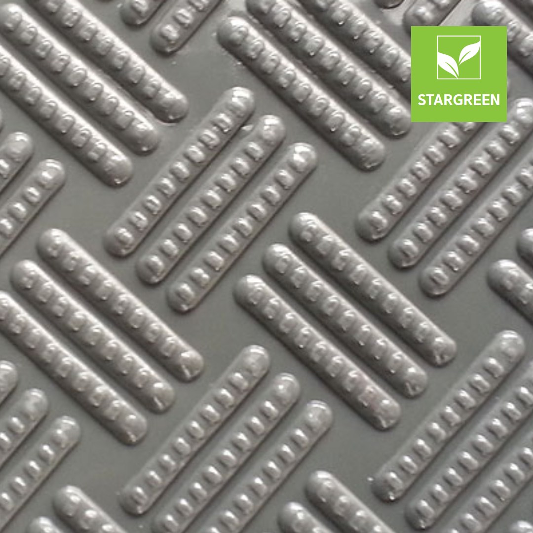 [스타그린] 트립체크매트 PVC 미끄럼방지매트 격자체크형 12M 롤 (120cm폭 / 3.2mm / 적색.녹색.회색), 회색(격자체크), 1개 315,000원