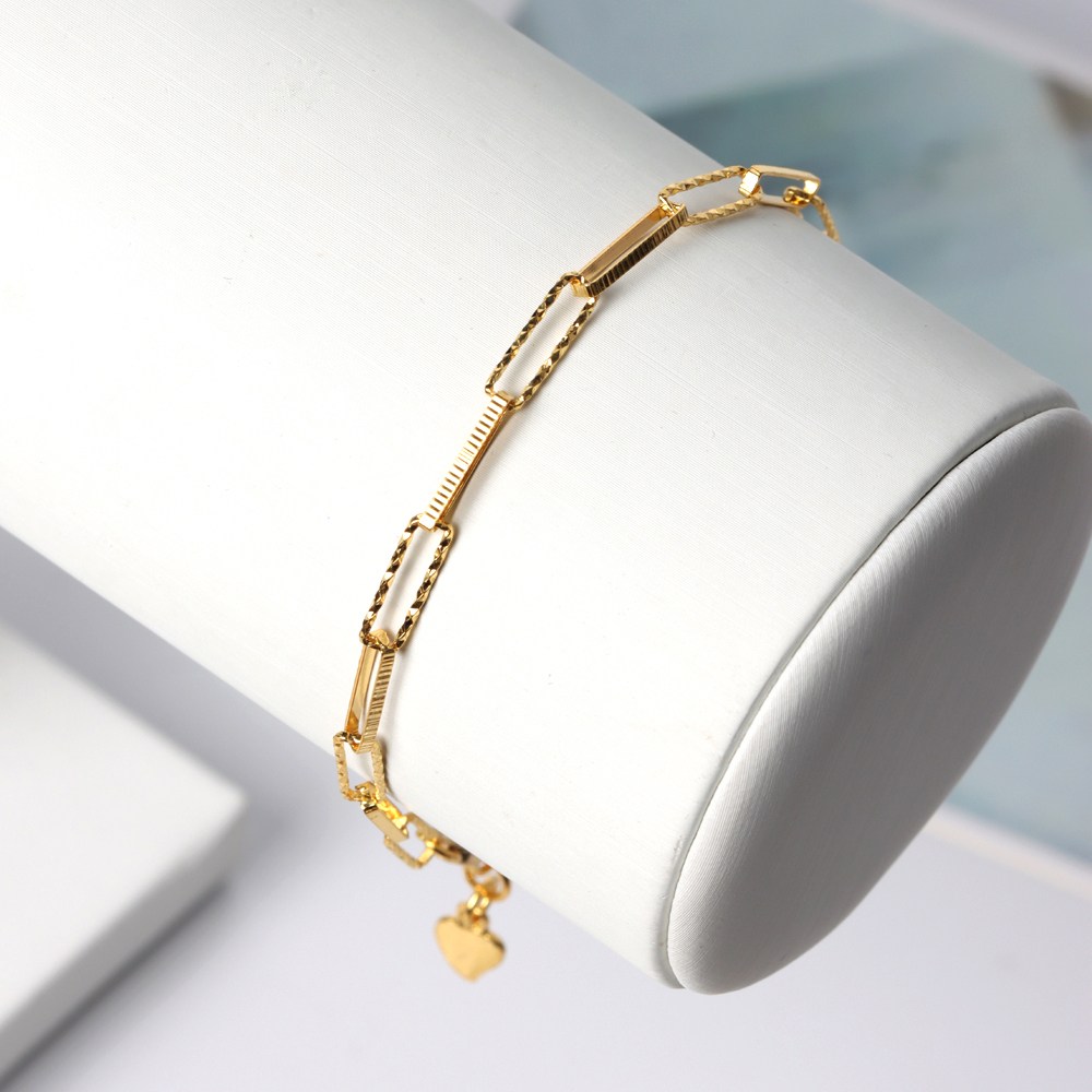 오로프 24K 순금 99.5% 셀레나 클립 체인 여자 팔찌 (17cm+여유줄) 1,234,000원