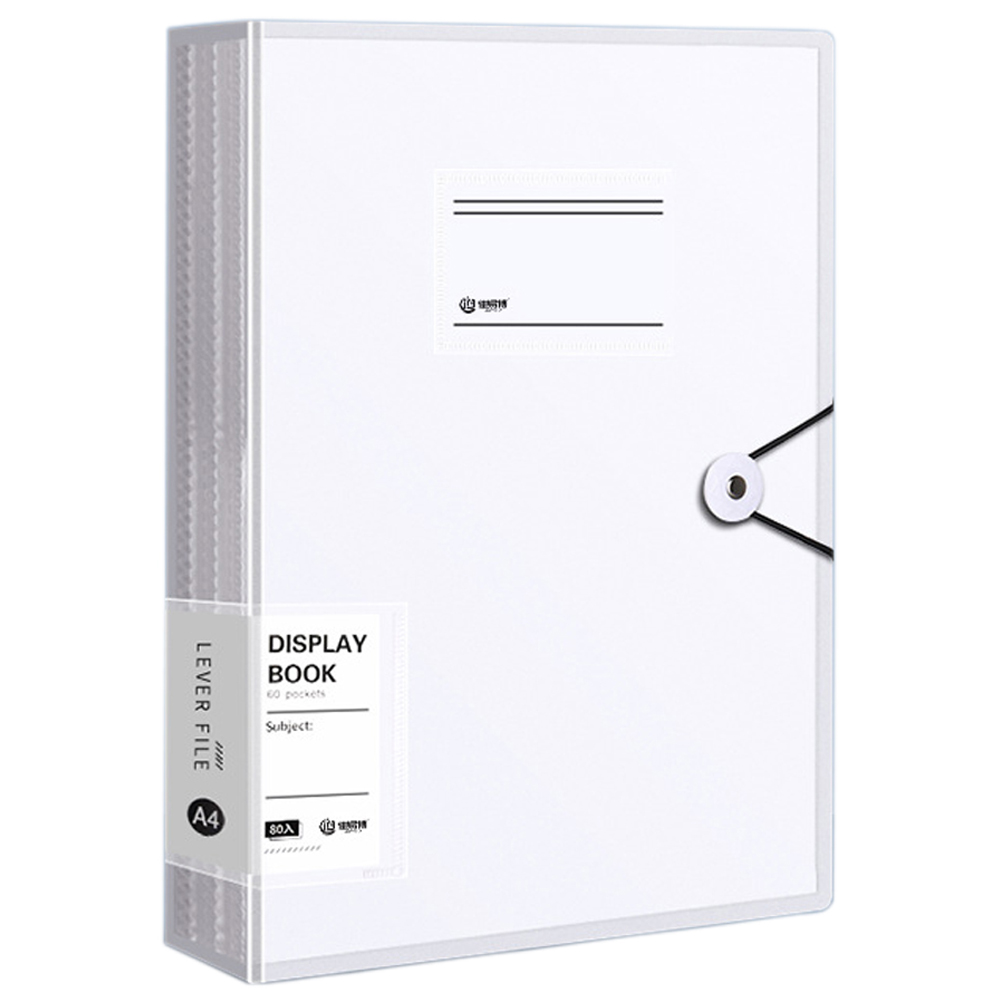 코히모 A4 클리어 파일 화일 4W145 80p, 1개, 화이트 7,400원