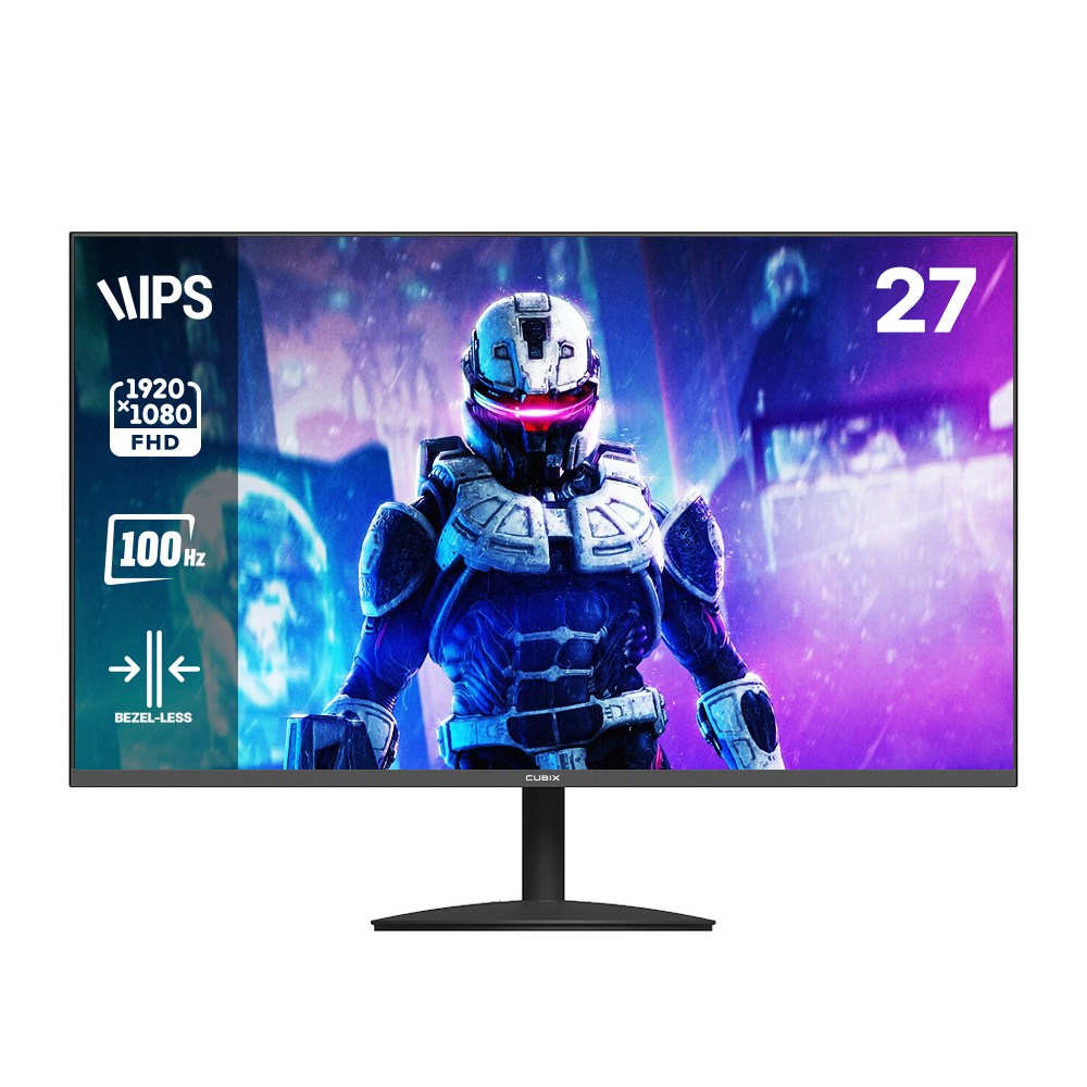 큐빅스 게이밍 100HZ IPS 패널 27인치 모니터 FHD 내장스피커 사무용 CX-270F100 무결점, 68.58cm, CX270F100 무결점 116,000원