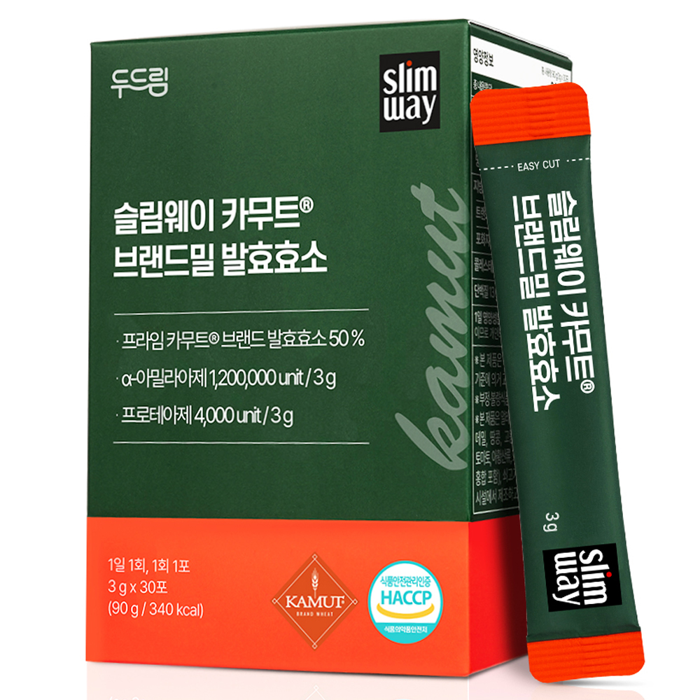 슬림웨이 카무트 브랜드밀 발효효소, 1개, 30회분 15,760원