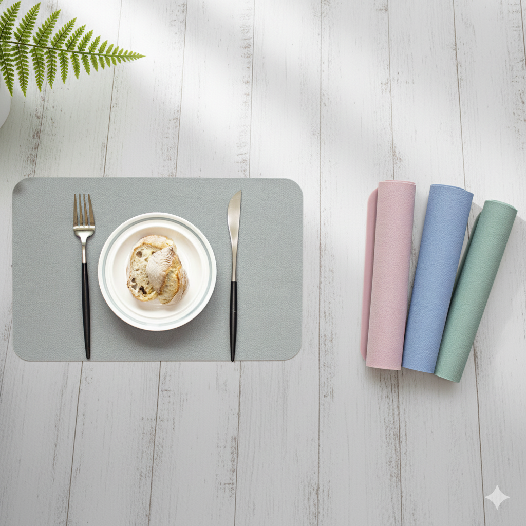 소노리떼 1+1 실리콘 식탁매트 직사각 양면 방수 테이블매트 11,900원