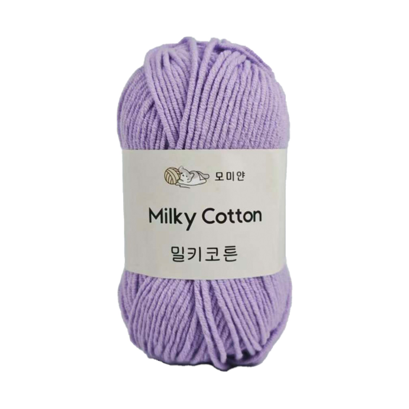 모미얀 밀키코튼 코바늘 뜨개실 50g, 1개, 51라벤더 2,590원