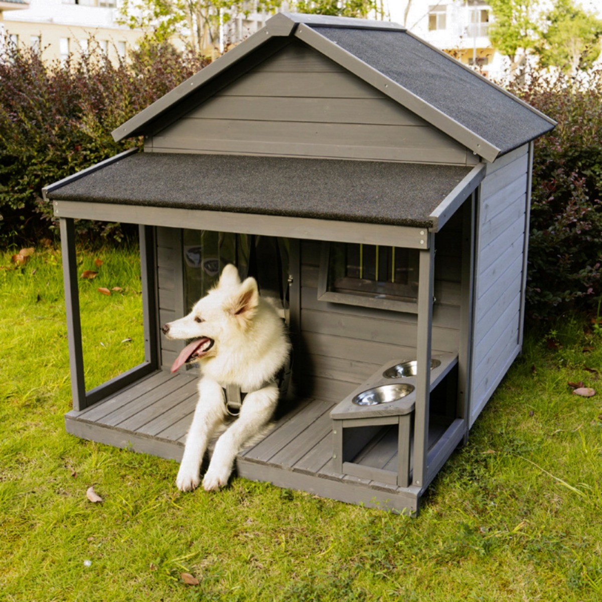 TrTr 대형 개집 지붕 있는 야외 견사 야외용 왕대 특상대 대형견개집 대형견집 큰개집 418,000원