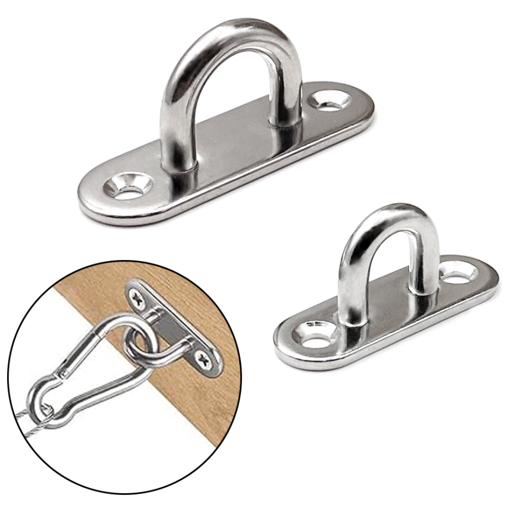 리우툴 스텐 패드아이 U고리 플레이트 벽 고정 선쉐이드 천막 U자형 다용도 후크 고리 걸이 타원형 1,100원