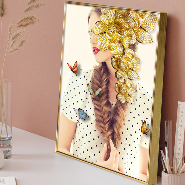 북유럽 모던감성 여인 추상화 인물 그림 꽃 나비 빈티지 미용실 카페 매장 인테리어 액자 96,000원