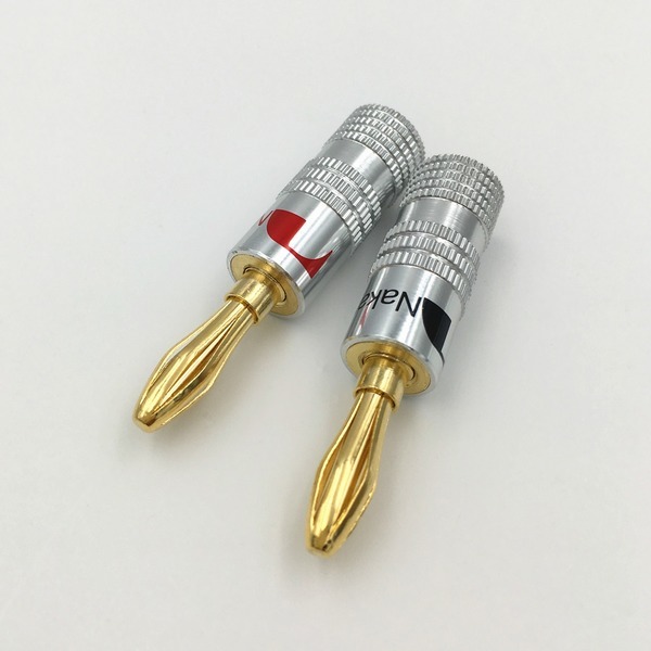 나카미치 스피커용 바나나플러그 단자 24k금도금 2개 3,000원