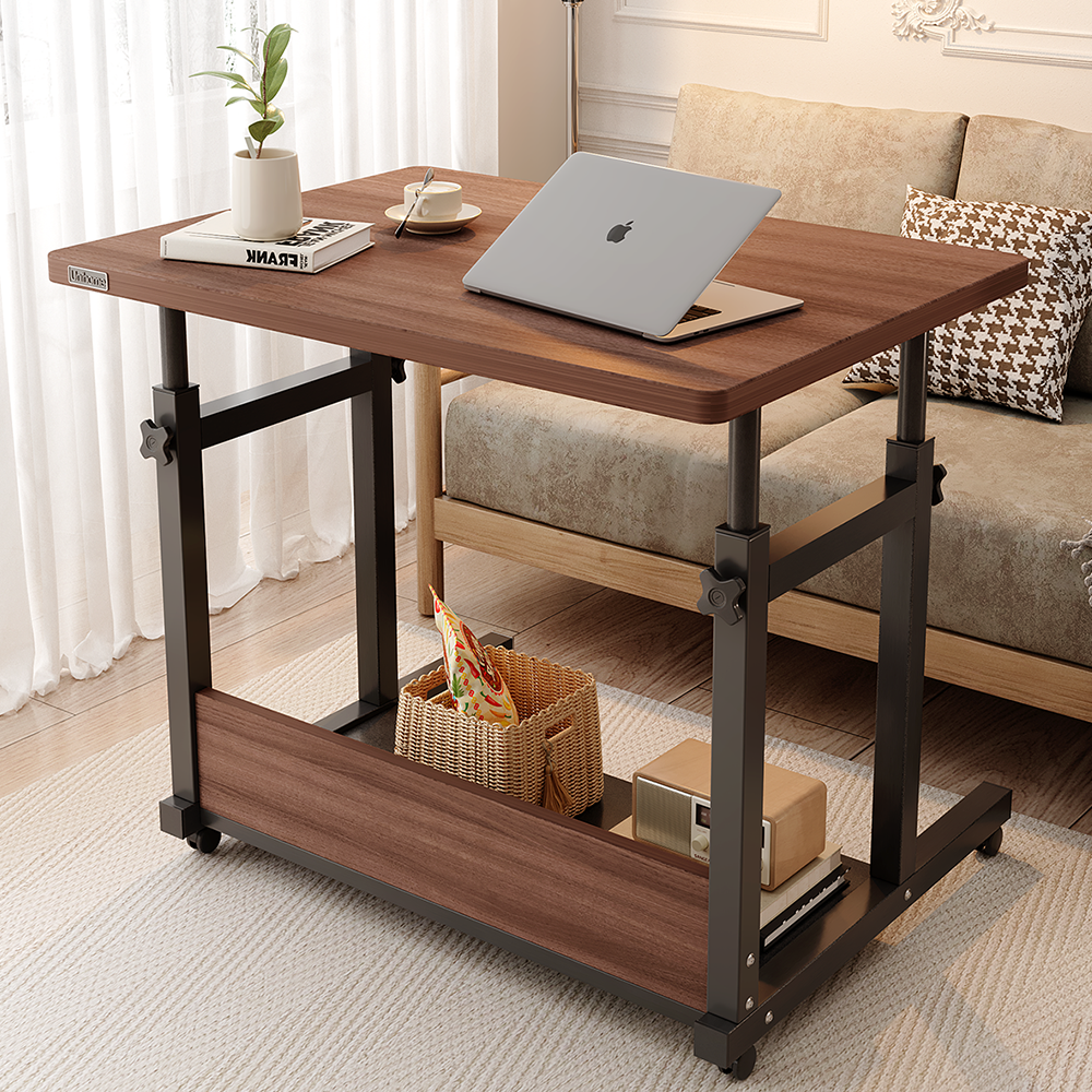 Unihome 프리미엄 높이조절 이동식 사이드 테이블 다용도 컴퓨터 책상 38,990원