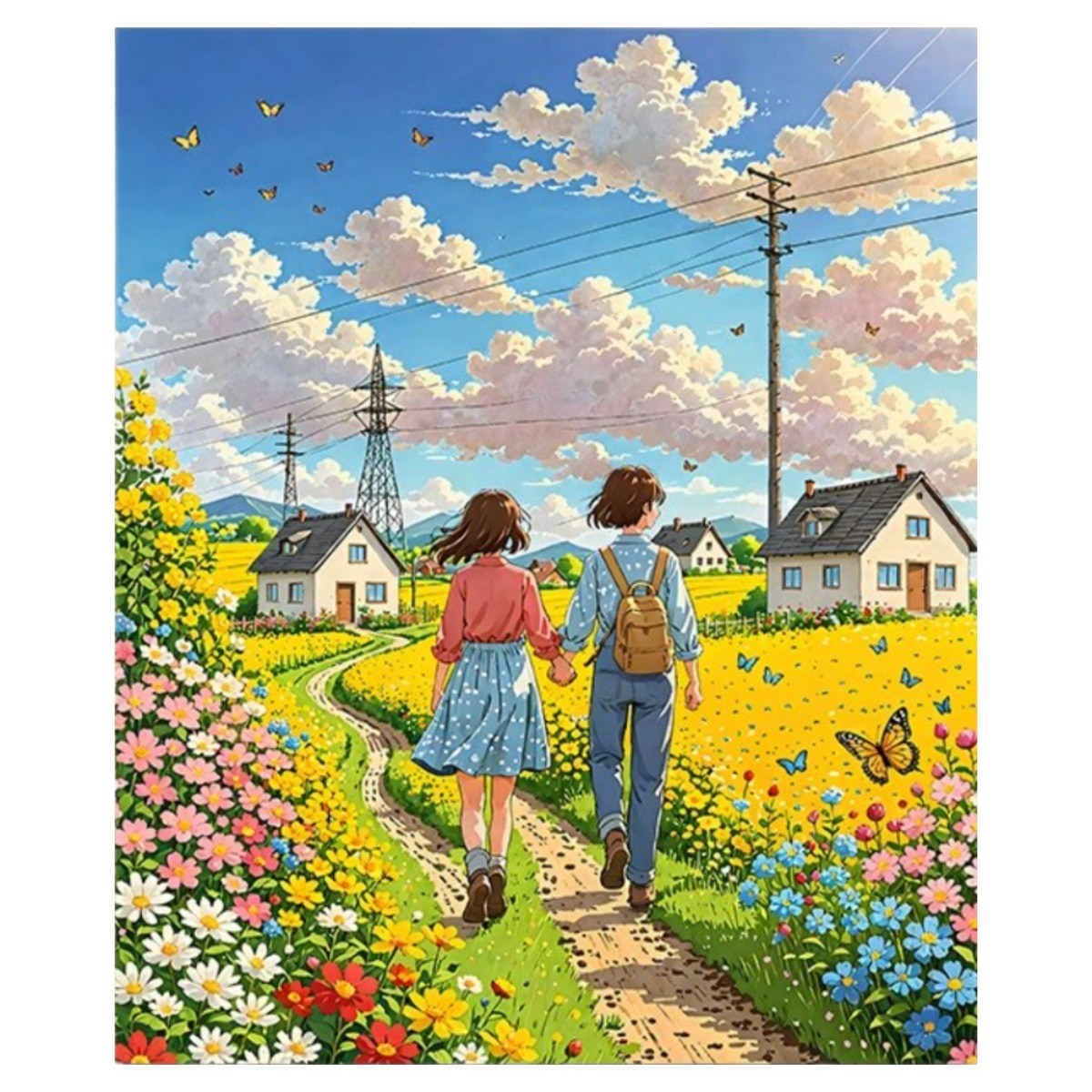 DIY 명화그리기 유화 그림 그리기 아크릴화 30*40cm, 03타입, 1개 16,170원