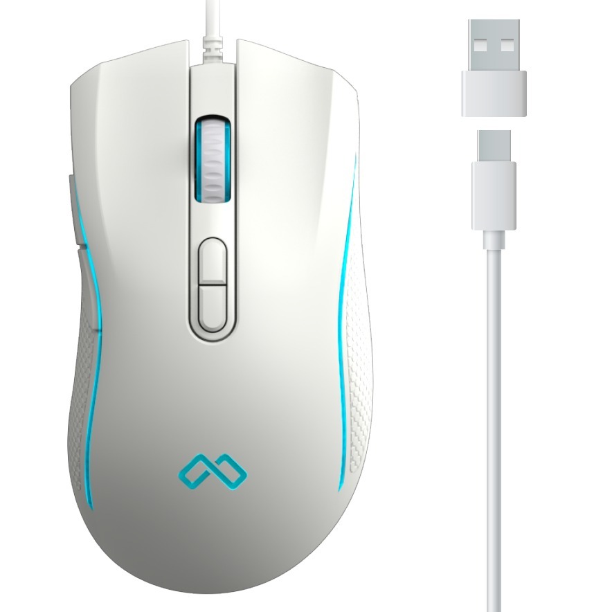 맥스틸 C타입 USB 무소음 게이밍 유선 마우스 16,900원