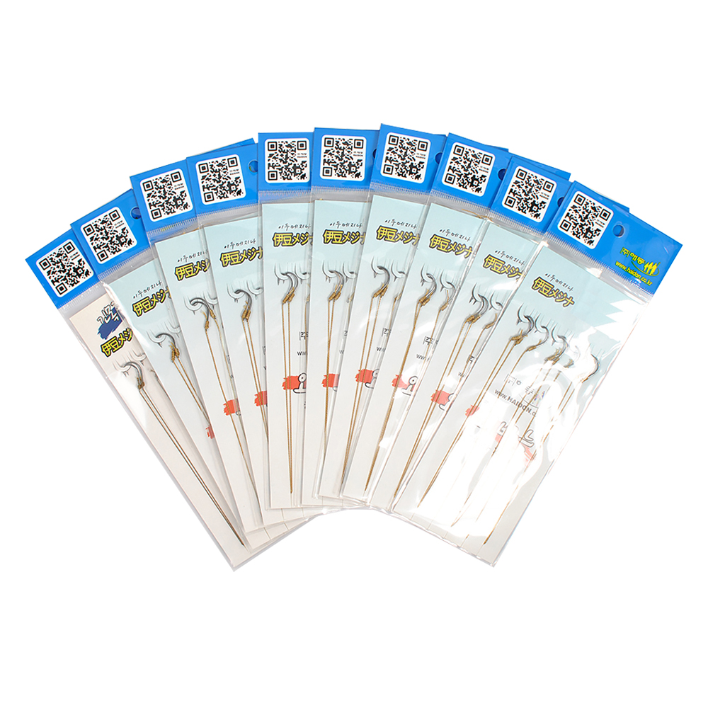 해동 긴목줄 외바늘 이두메지나 합사 미늘 8p 세트 16,500원