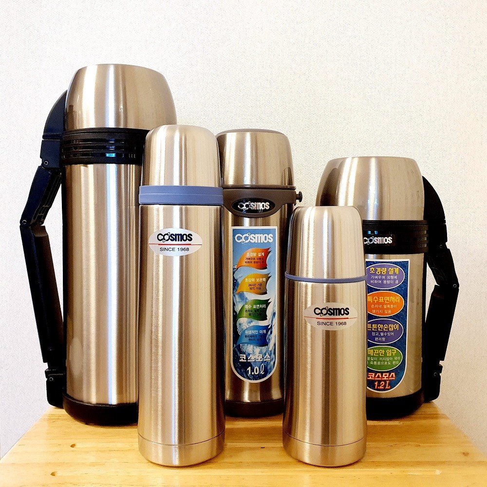 코스모스 보온병 보냉병, 검정, 1개, 1.8L 42,900원