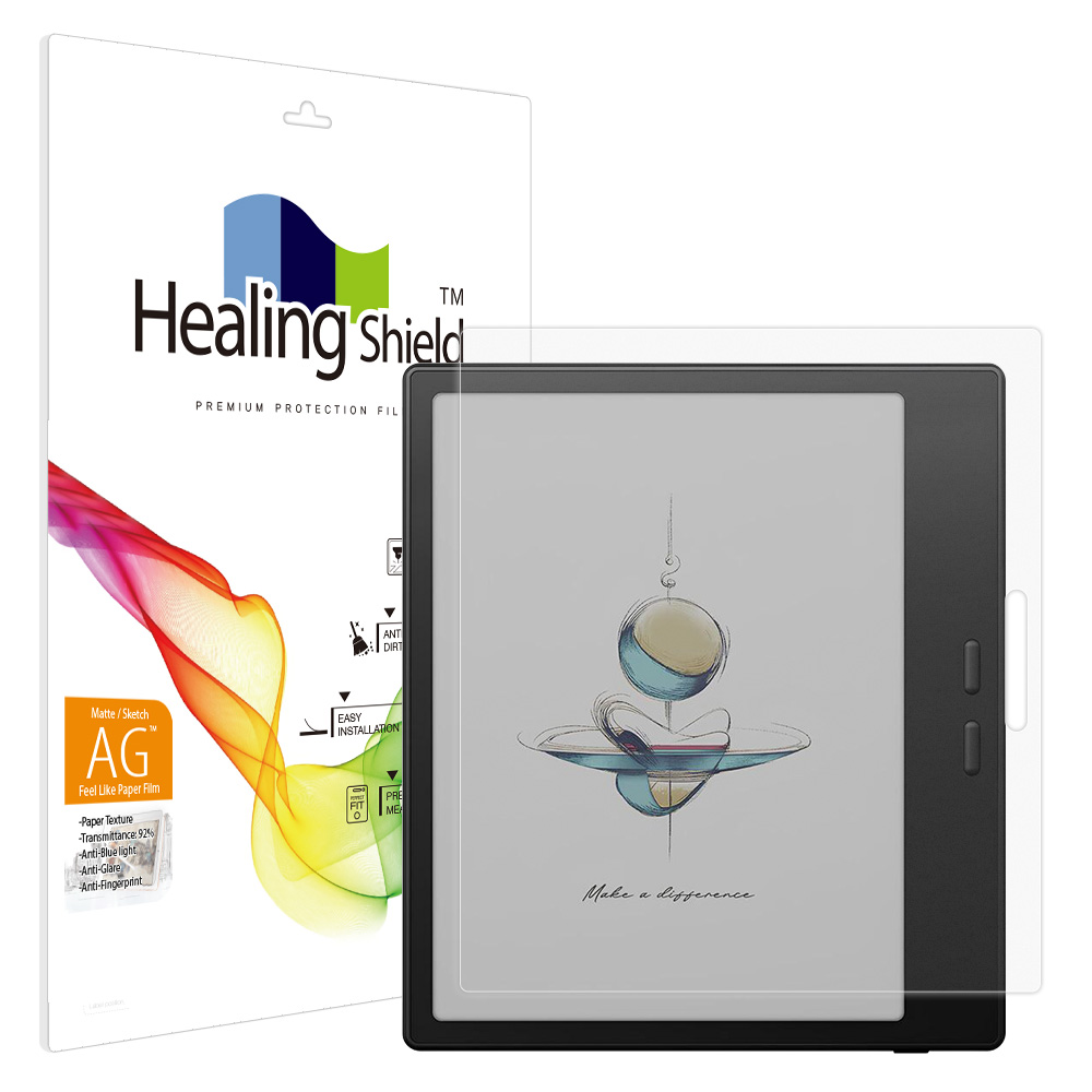 힐링쉴드 오닉스 북스 고 컬러 7 2세대 항균 종이질감 블루라이트차단 액정보호필름, 1개 27,720원