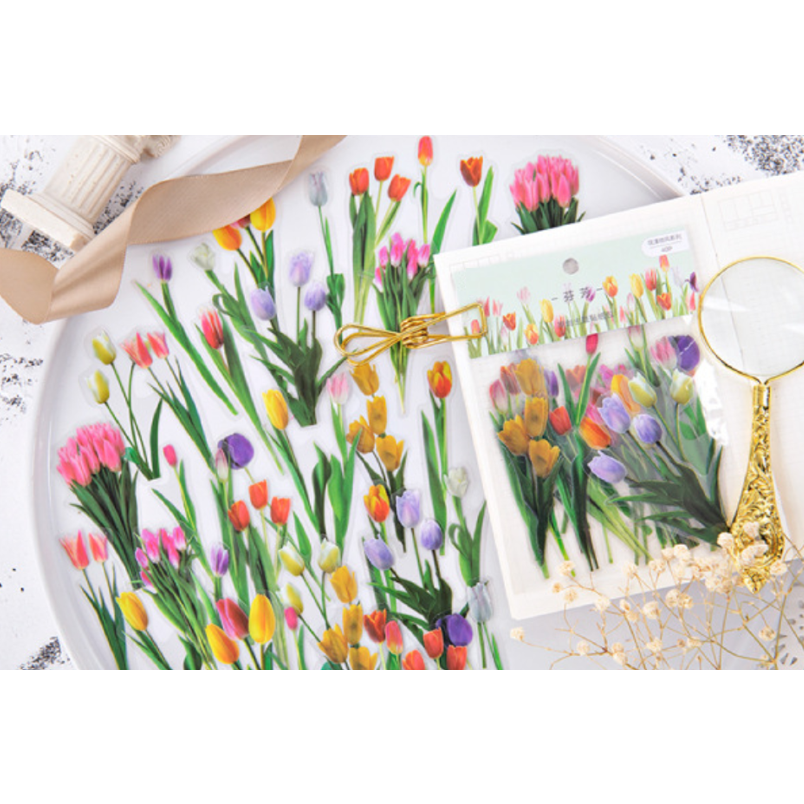 빈티지 다꾸스티커 vol 13 세트 꽃 나뭇잎 식물 다이어리꾸미기 레트로 압화 감성 6,500원