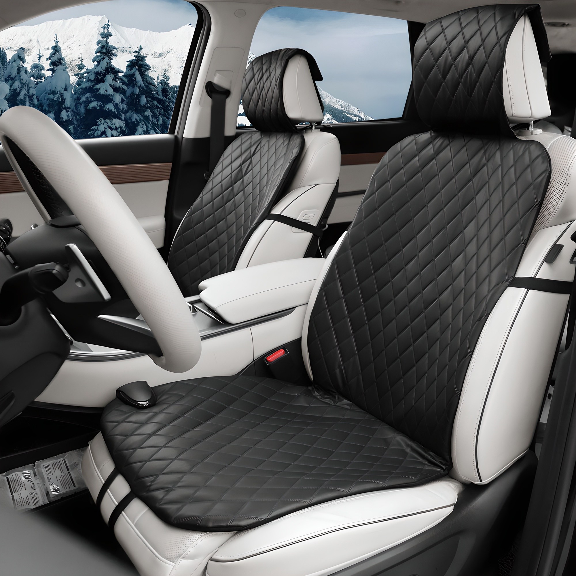 엑스핏 국산 고급 가죽 자동차 열선시트 앞좌석 12v 35,900원