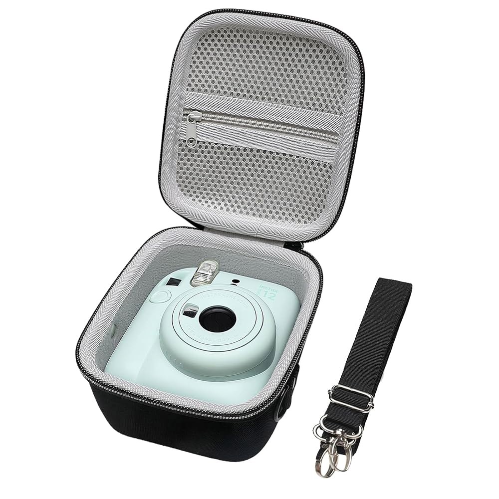 후지필름 인스탁스 미니 12/11/10/9/8/7/7+/ EVO 즉석 카메라와 호환되는 XANAD 하드 케이스(블랙+그레이) 52,300원