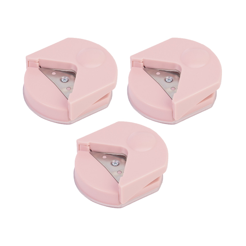 [데스크랩] 모서리 라운드 커터 펀칭기, 3개, 핑크 8,200원