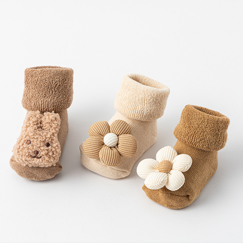 시월에인절  아기 미끄럼방지 겨울수면양말 3종세트 16,500원