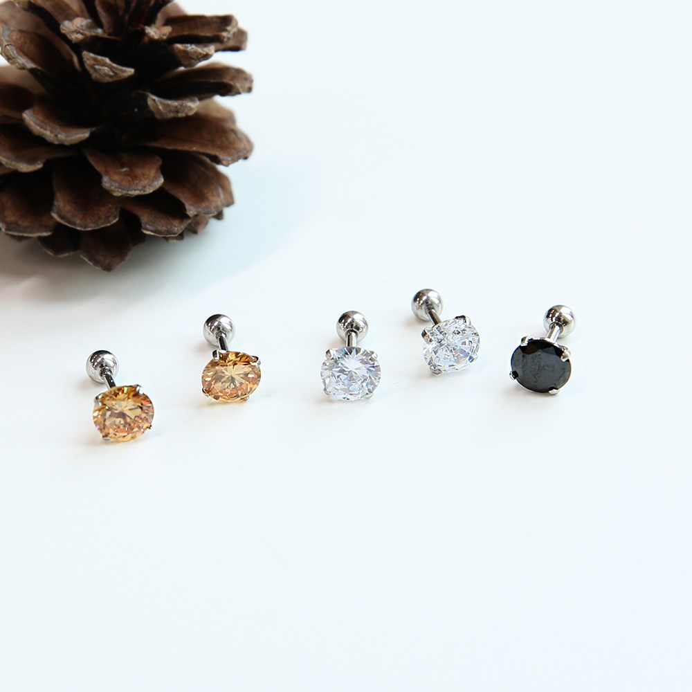 미다미 [5P세트] 베이직 스톤큐빅 피어싱세트(3mm/7mm) 23,100원